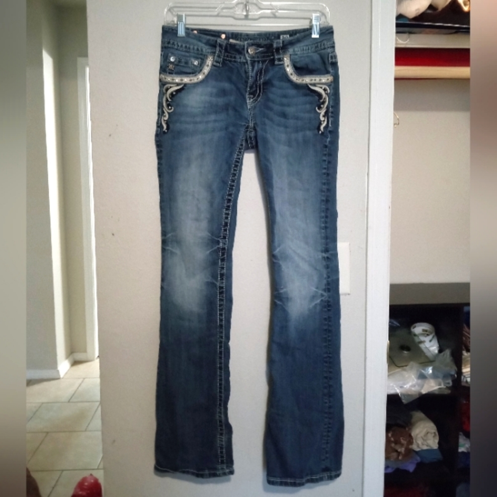 Miss Me Boot Cut Jeans Waist 28
